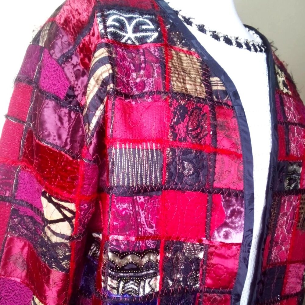 Vintage Patchwork Blazer - image 1